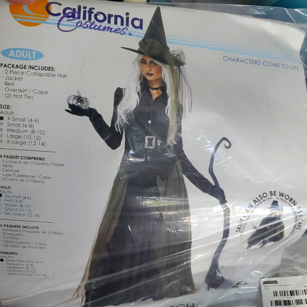 GET READY FOR HALLOWEEN Gothic Witch Womens Costume - XSMALL